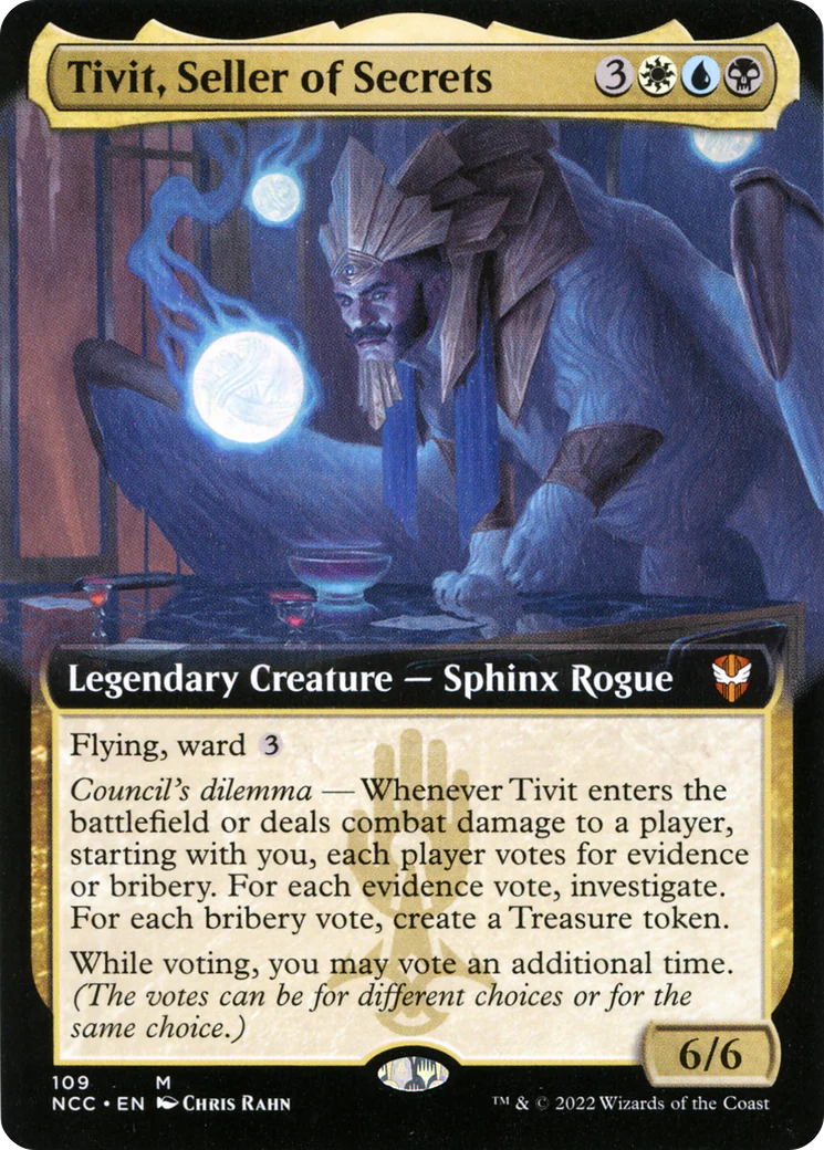 Tivit, Seller of Secrets (Extended Art) (NCC-109)  Foil - New Capenna Commander: (Extended Art)