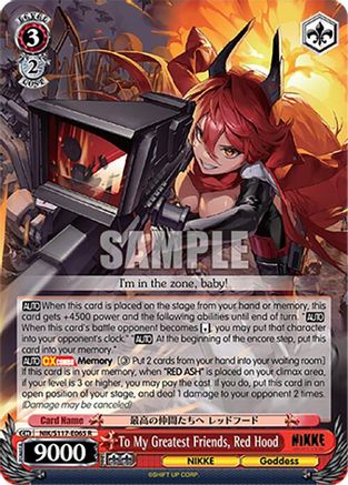 To My Greatest Friends, Red Hood (NIK/S117-E065 R) - GODDESS OF VICTORY: NIKKE