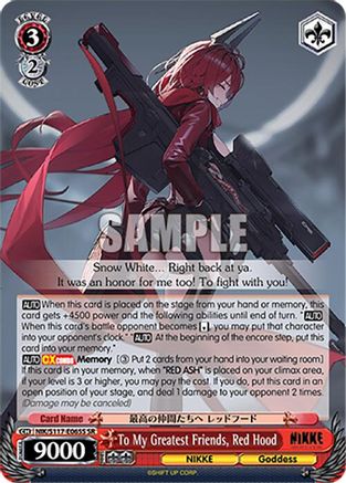 To My Greatest Friends, Red Hood (SR) (NIK/S117-E065S SR) - GODDESS OF VICTORY: NIKKE