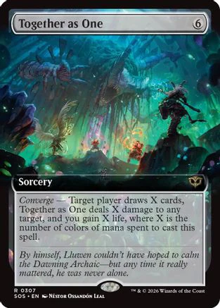 Together as One (Extended Art) (SOS-307)  Foil - Secrets of Strixhaven