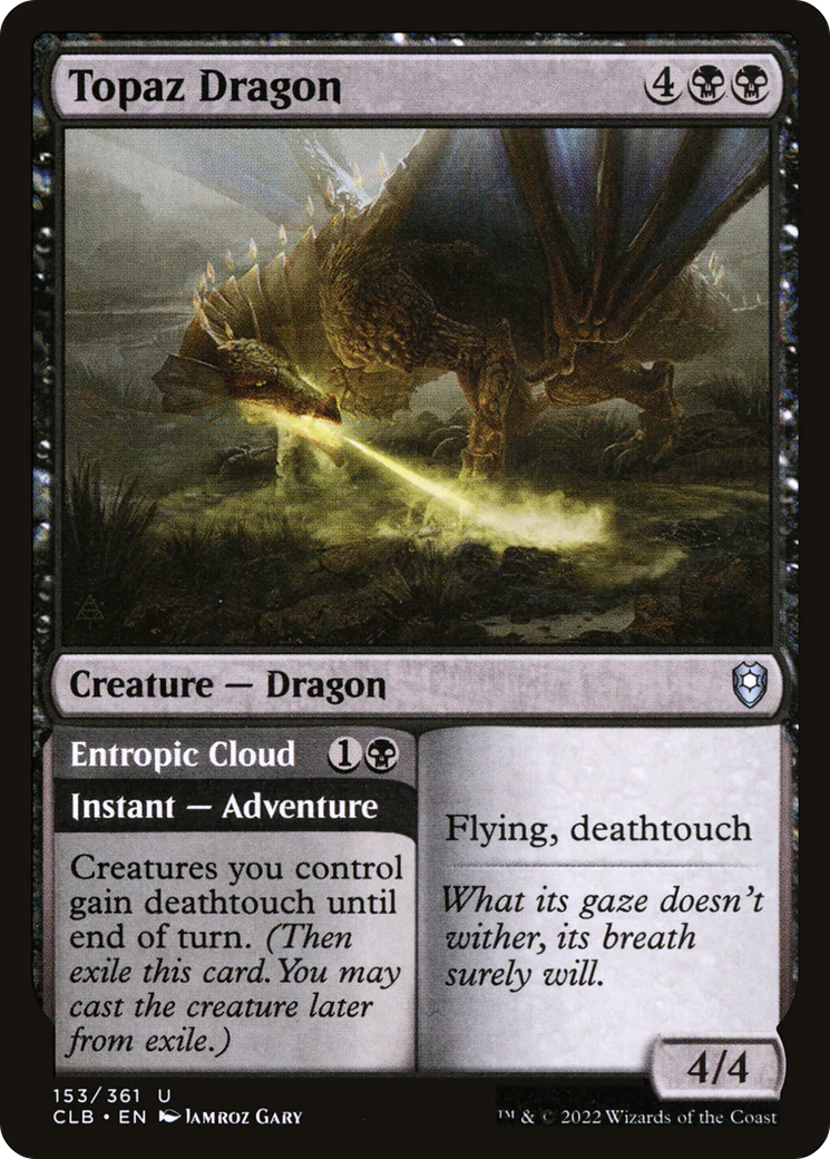 Topaz Dragon (CLB-153) - Commander Legends: Battle for Baldur's Gate