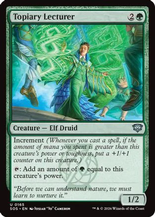 Topiary Lecturer (SOS-165) Foil - Secrets of Strixhaven
