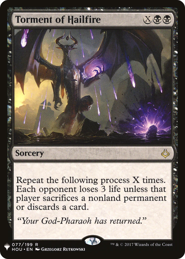 Torment of Hailfire (LIST-077)  - The List
