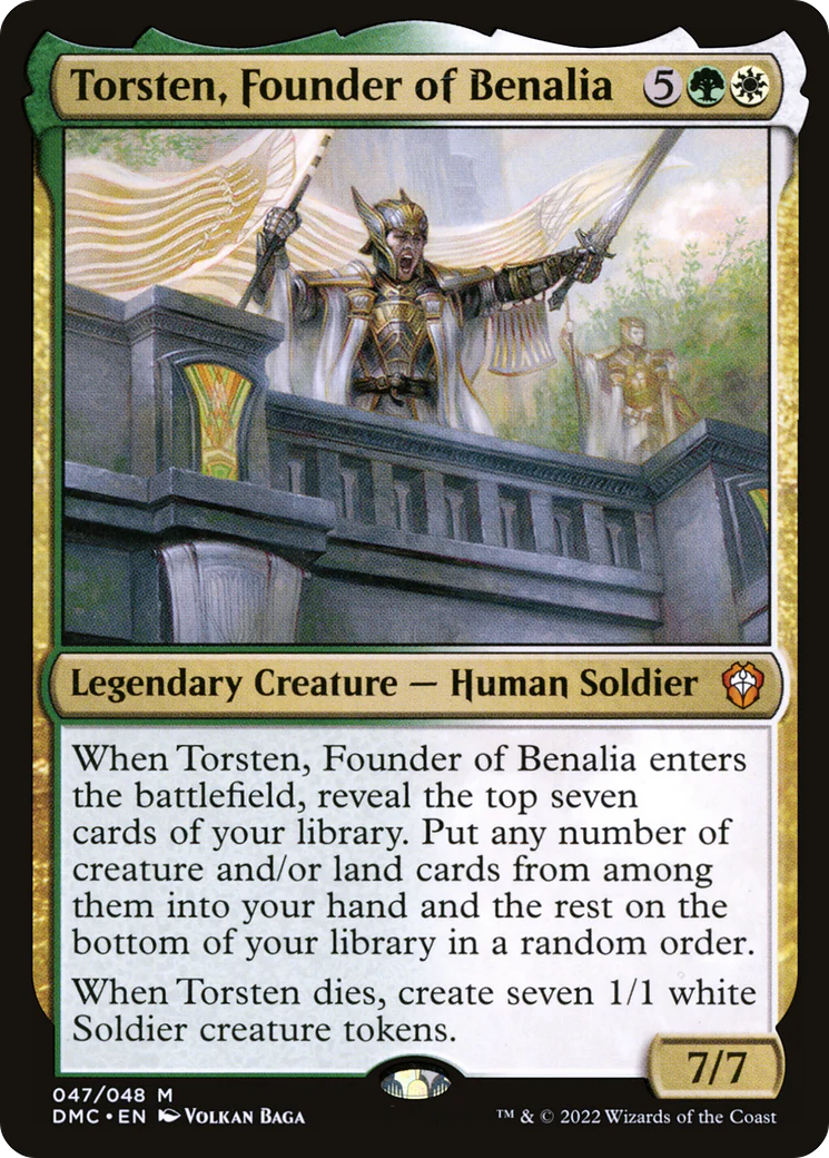 Torsten, Founder of Benalia (DMC-047)  Foil - Dominaria United Commander
