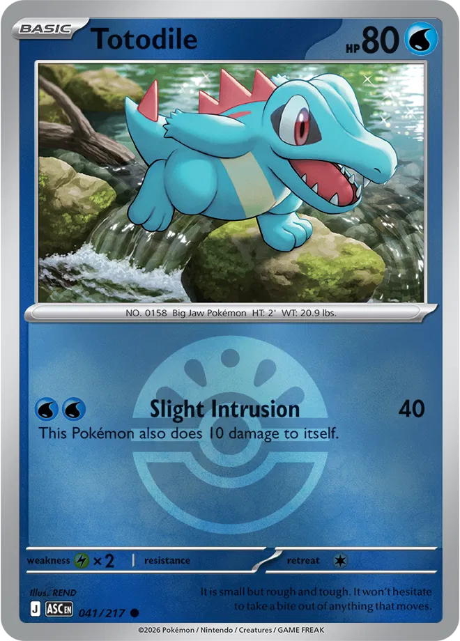 Totodile (Friend Ball) 041  - Reverse Holofoil ME Ascended Heroes - Common