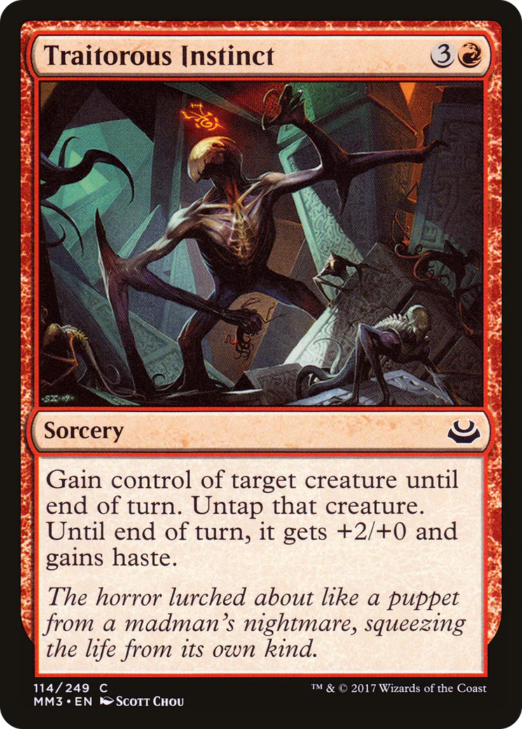 Traitorous Instinct (MM3-114)  - Modern Masters 2017