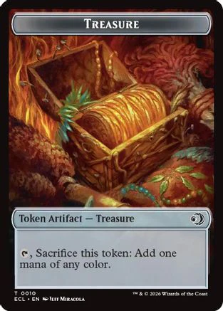 Treasure // Shapeshifter Double-Sided Token (ECC-10 // 1)  - Commander: Lorwyn Eclipsed