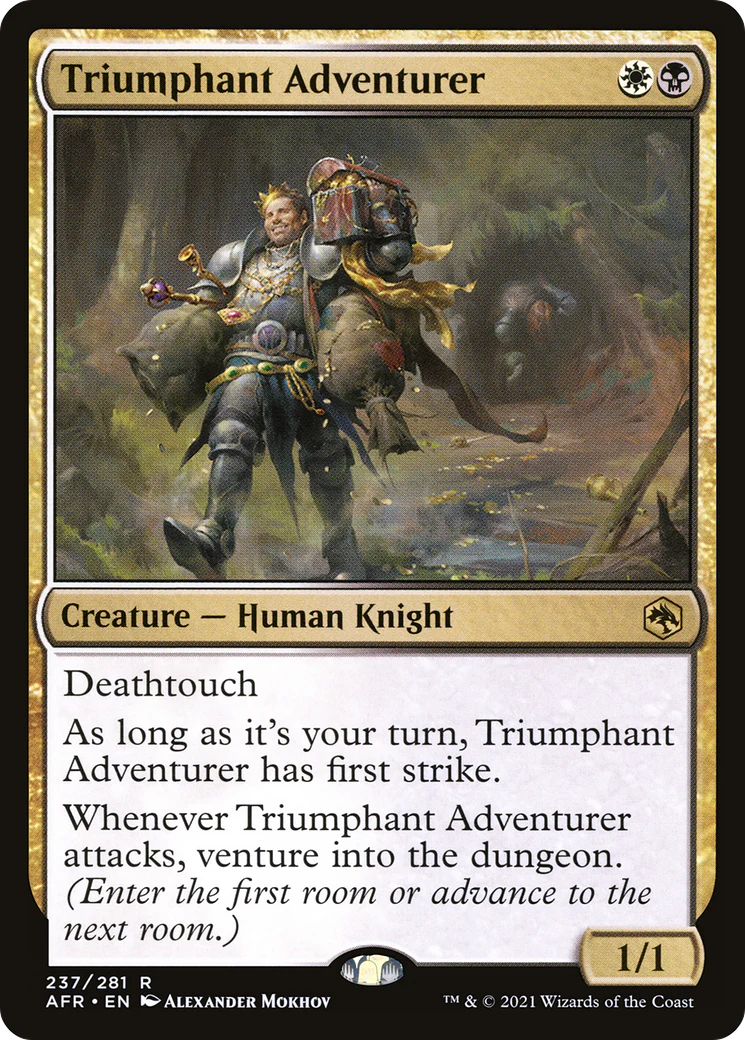 Triumphant Adventurer (AFR-237)  Foil - Adventures in the Forgotten Realms