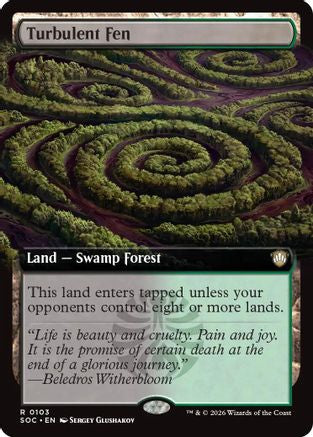 Turbulent Fen (Extended Art) (SOC-103)  - Commander: Secrets of Strixhaven