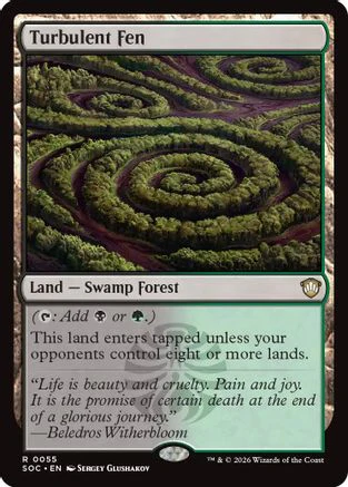 Turbulent Fen (SOC-055)  - Commander: Secrets of Strixhaven