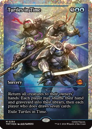 Turtles in Time (Showcase) (Fracture Foil) (TMT-294)  Foil - Teenage Mutant Ninja Turtles