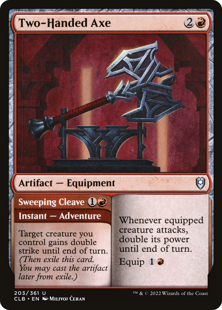 Two-Handed Axe (CLB-203) Foil - Commander Legends: Battle for Baldur's Gate