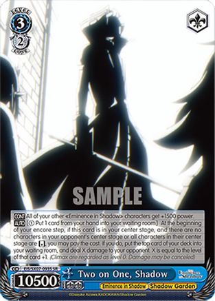 Two on One, Shadow (SR) (EIS/SX07-093S) - The Eminence in Shadow
