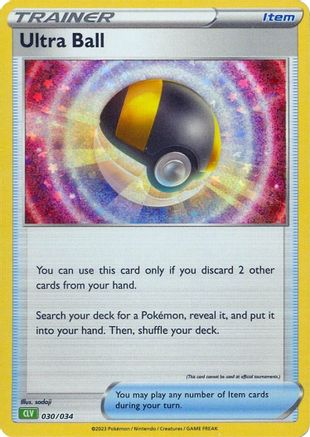 Ultra Ball (CLV) 030/034  - Holofoil Trading Card Game Classic - Classic Collection