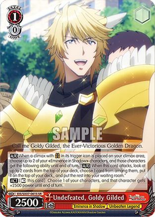 Undefeated, Goldy Gilded (SR) (EIS/SX07-041S) - The Eminence in Shadow