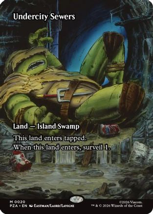 Undercity Sewers (Borderless) (PZA-020) Foil - Teenage Mutant Ninja Turtles Eternal-Legal
