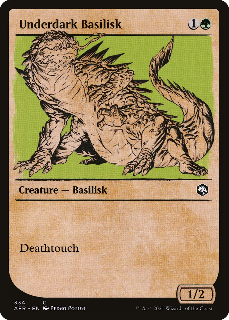 Underdark Basilisk (Showcase) (AFR-334)  - Adventures in the Forgotten Realms: (Showcase)