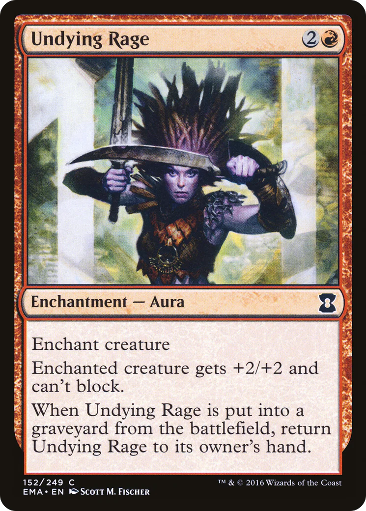 Undying Rage (EMA-152)  Foil - Eternal Masters