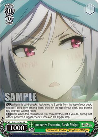Unexpected Encounter, Alexia Midgar (EIS/SX07-014) - The Eminence in Shadow