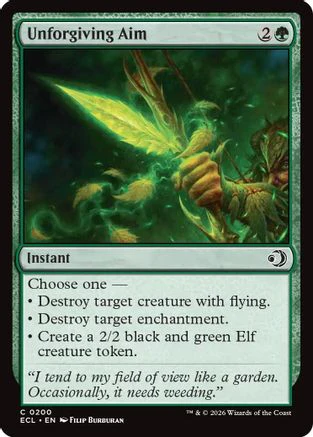 Unforgiving Aim (ECL-200) Foil - Lorwyn Eclipsed