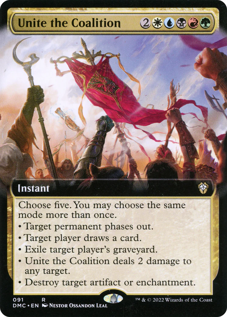 Unite the Coalition (Extended Art) (DMC-091)  - Dominaria United Commander: (Extended Art)