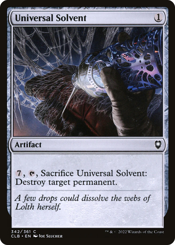 Universal Solvent (CLB-342)  Foil - Commander Legends: Battle for Baldur's Gate