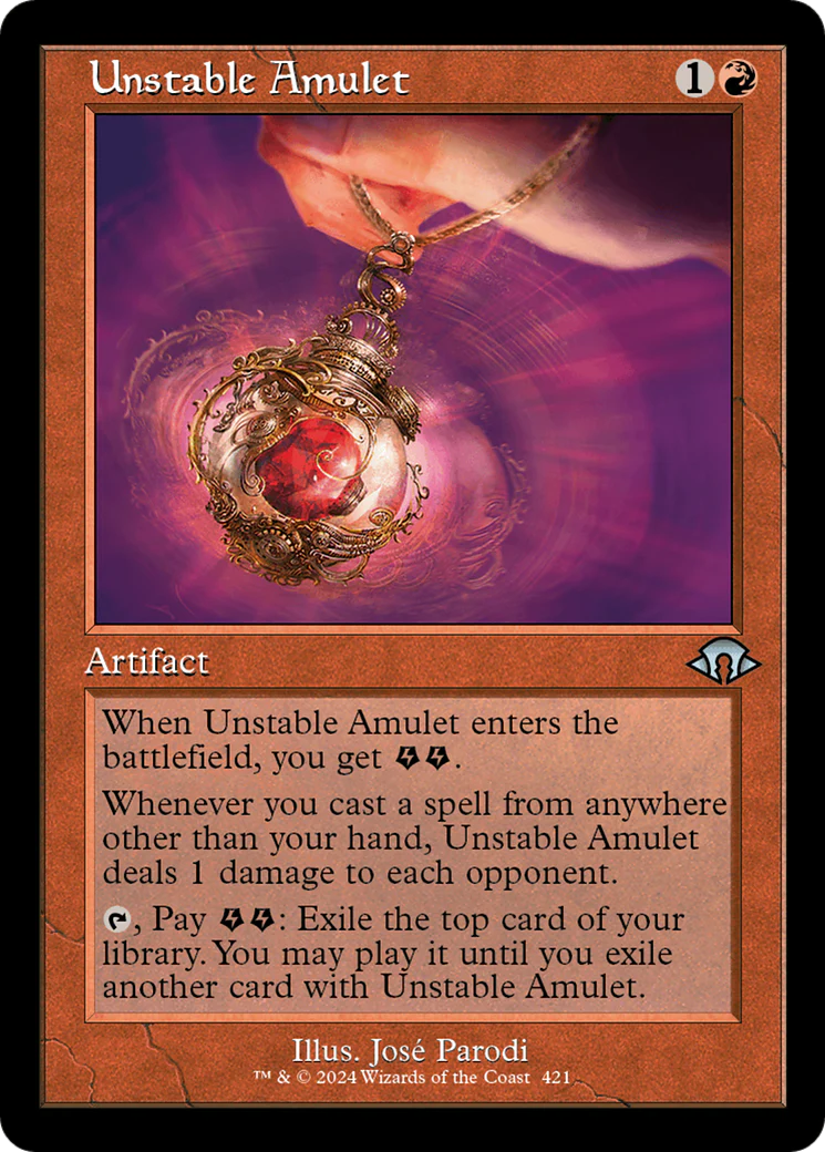 Unstable Amulet (Retro Frame) (MH3-421) Foil - Modern Horizons 3