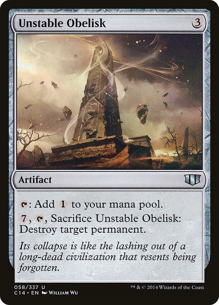 Unstable Obelisk (C14-058)  - Commander 2014