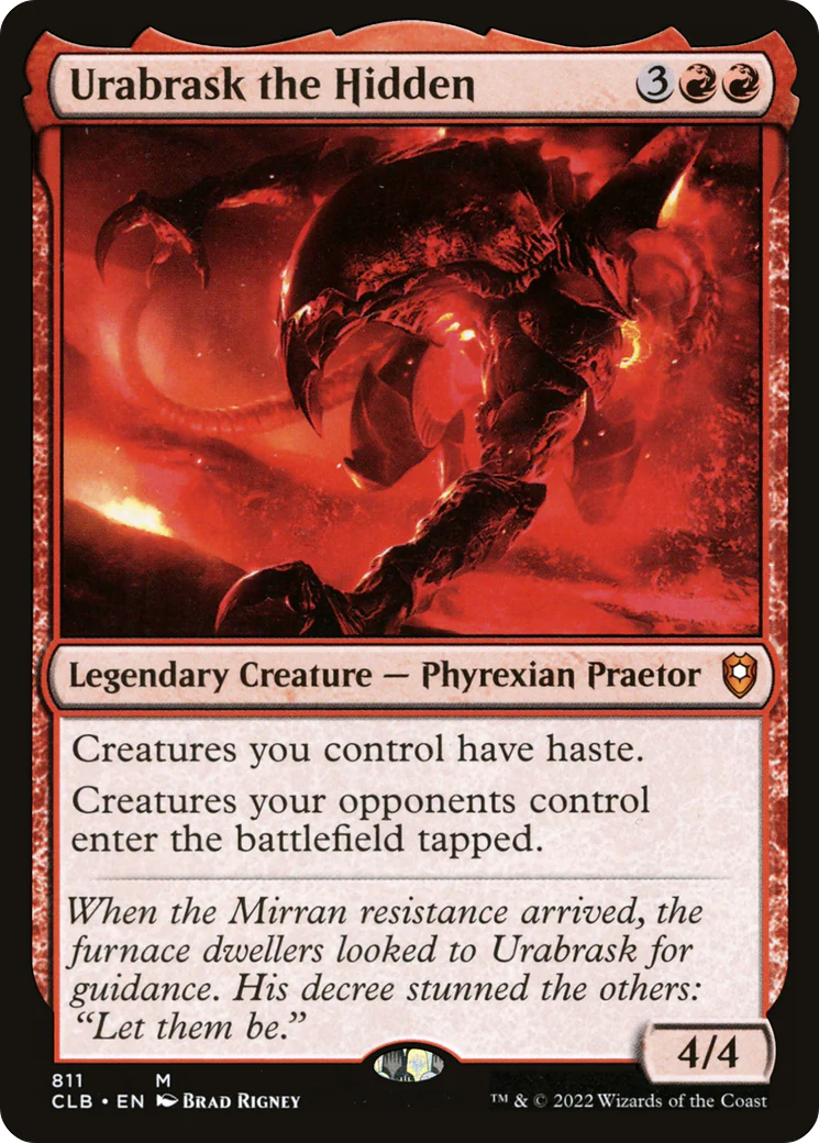 Urabrask the Hidden (CLB-811)  - Commander Legends: Battle for Baldur's Gate