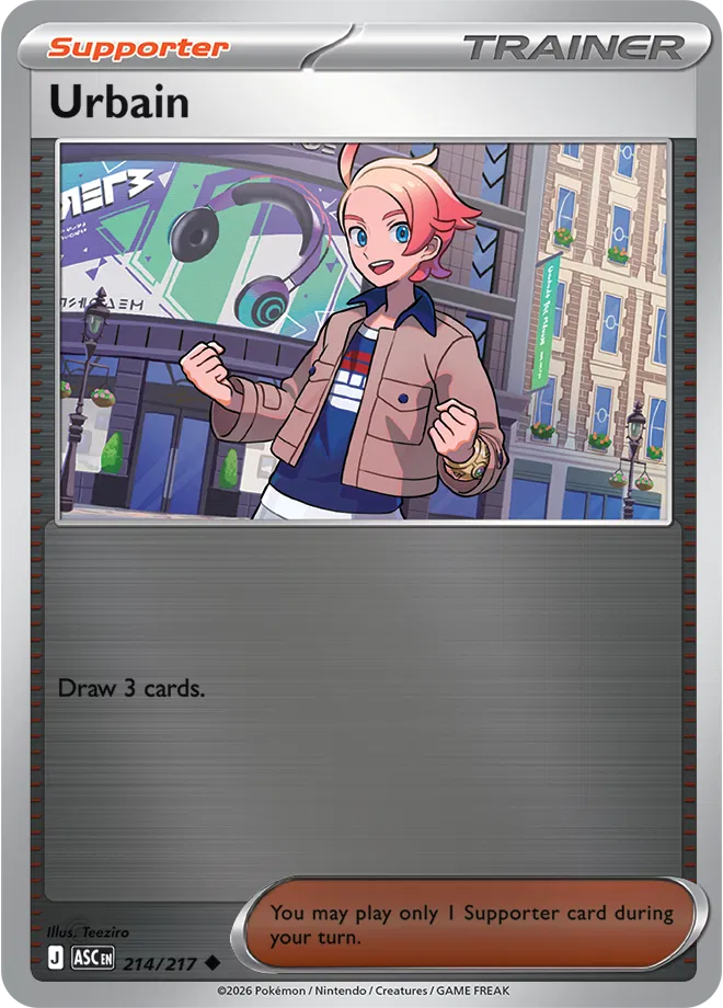 Urbain 214  - Reverse Holofoil ME Ascended Heroes - Uncommon