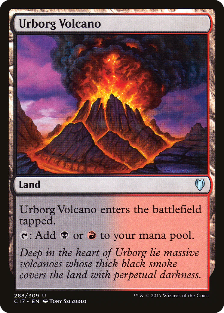 Urborg Volcano (C17-288)  - Commander 2017