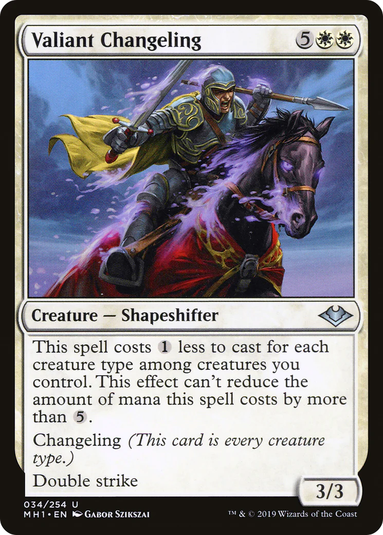 Valiant Changeling (MH1-034)  - Modern Horizons