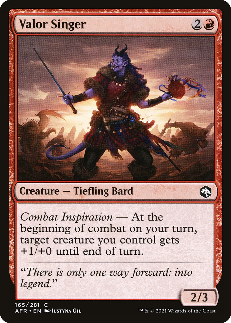 Valor Singer (AFR-165)  - Adventures in the Forgotten Realms