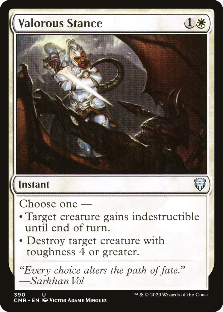 Valorous Stance (CMR-390)  - Commander Legends