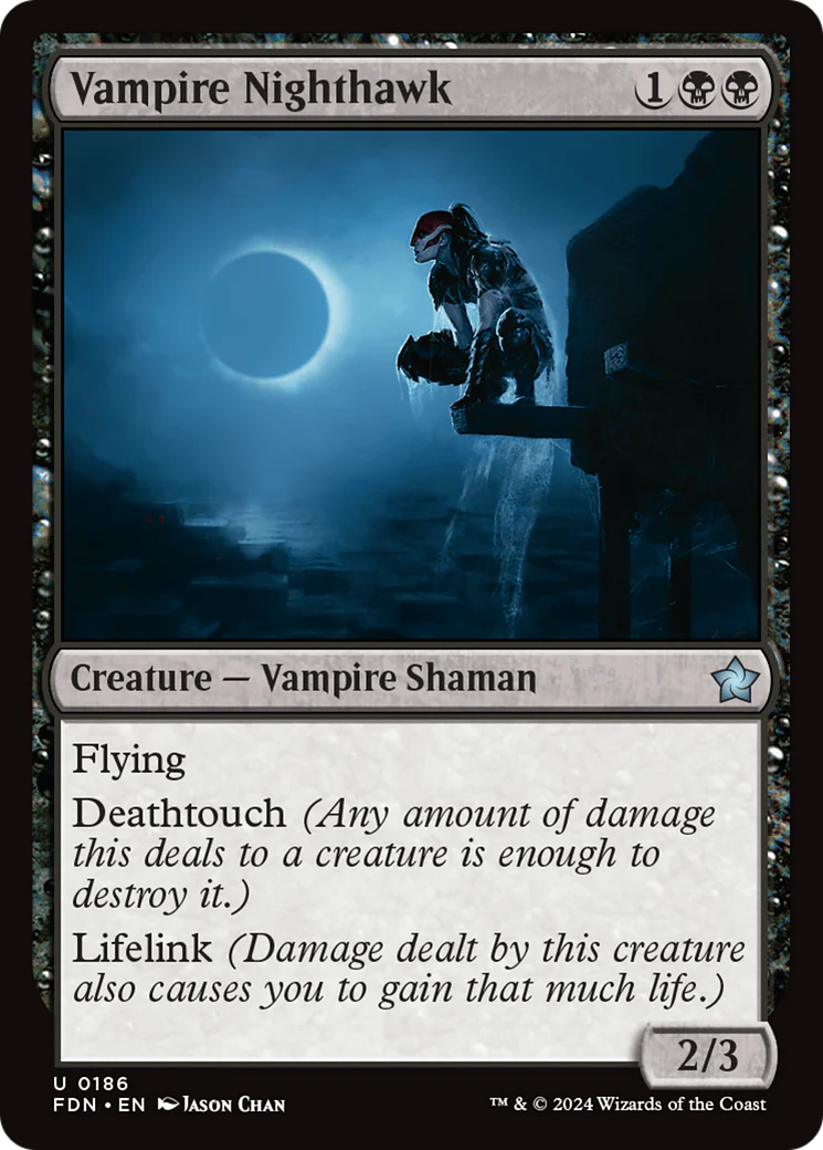 Vampire Nighthawk (FDN-186) Foil - Foundations