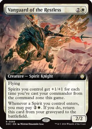 Vanguard of the Restless (Extended Art) (SOC-066)  - Commander: Secrets of Strixhaven