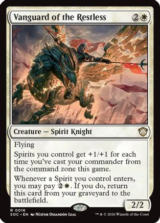 Vanguard of the Restless (SOC-016)  - Commander: Secrets of Strixhaven