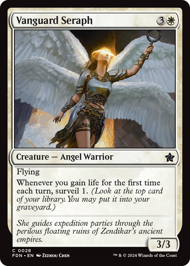 Vanguard Seraph (FDN-028) Foil - Foundations