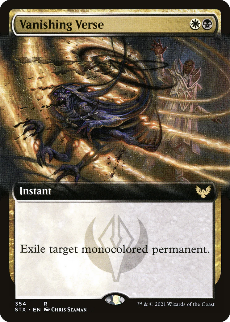 Vanishing Verse (Extended Art) (STX-354)  Foil - Strixhaven: School of Mages: (Extended Art)
