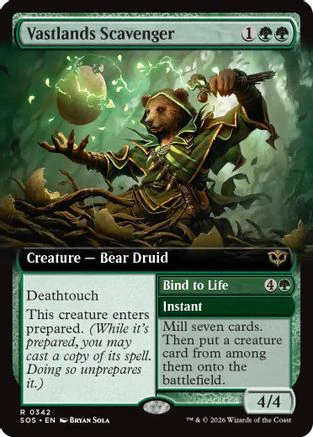 Vastlands Scavenger (Extended Art) (SOS-342)  - Secrets of Strixhaven