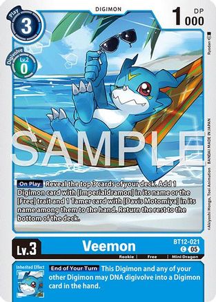 Veemon (BT12-021) - Advanced Booster Digimon Generation