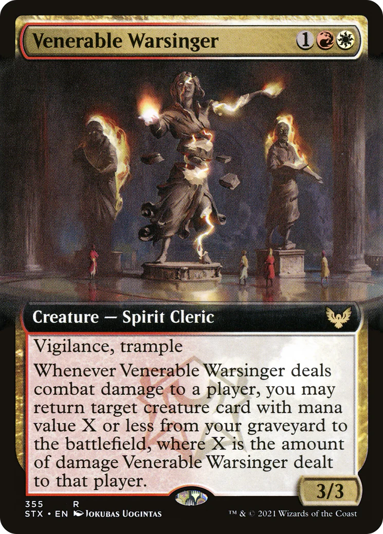 Venerable Warsinger (STX-355)  Foil - Strixhaven: School of Mages: (Extended Art)