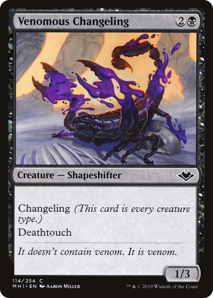 Venomous Changeling (MH1-114)  Foil - Modern Horizons