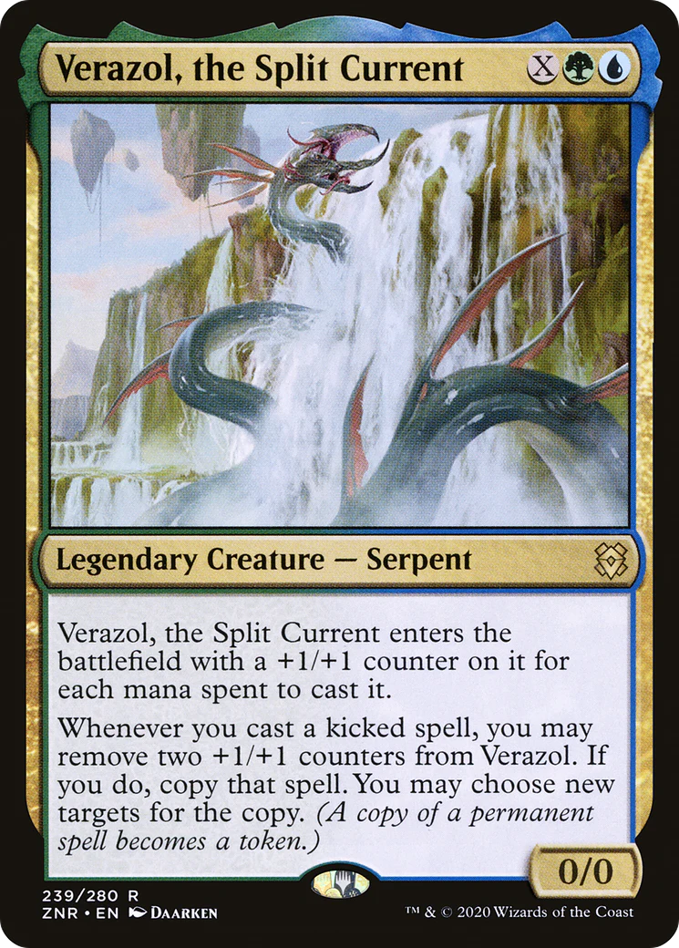Verazol, the Split Current (ZNR-239) Foil - Zendikar Rising
