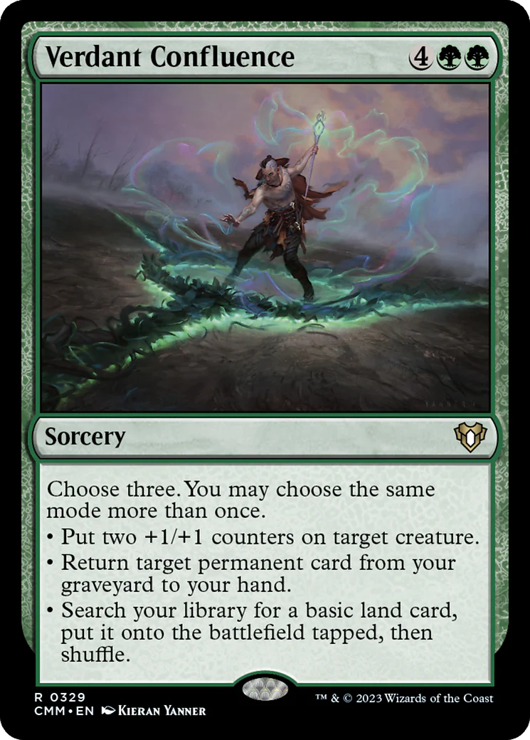 Verdant Confluence (CMM-329)  Foil - Commander Masters