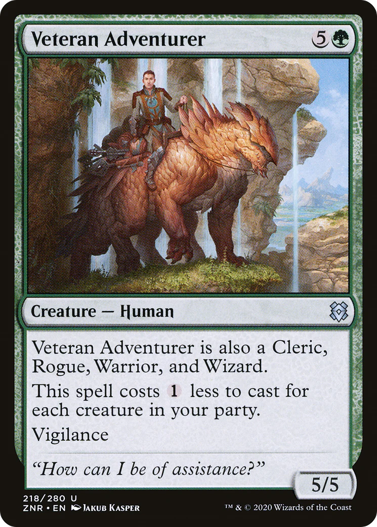 Veteran Adventurer (ZNR-218)  Foil - Zendikar Rising