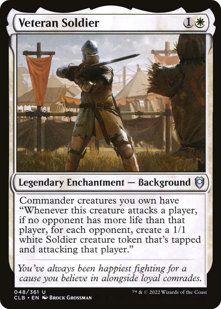 Veteran Soldier (CLB-048)  - Commander Legends: Battle for Baldur's Gate