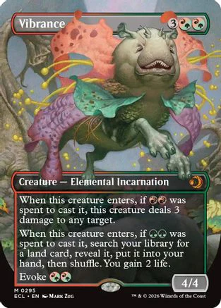 Vibrance (Borderless) (ECL-295) Foil - Lorwyn Eclipsed