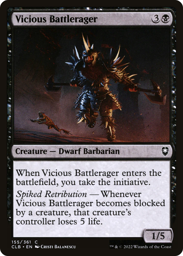 Vicious Battlerager (CLB-155)  Foil - Commander Legends: Battle for Baldur's Gate