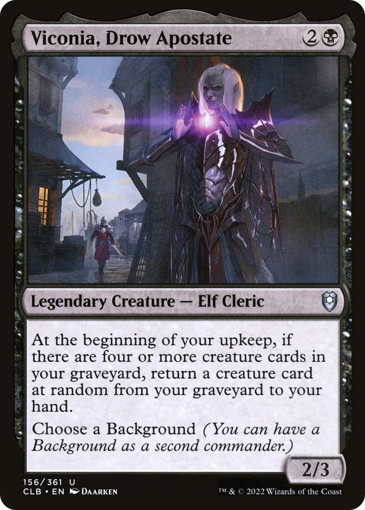 Viconia, Drow Apostate (CLB-156)  Foil - Commander Legends: Battle for Baldur's Gate
